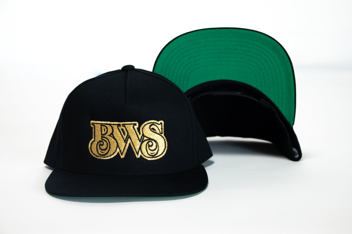 BWS Classic Embroidered Snapback - Metallic Gold