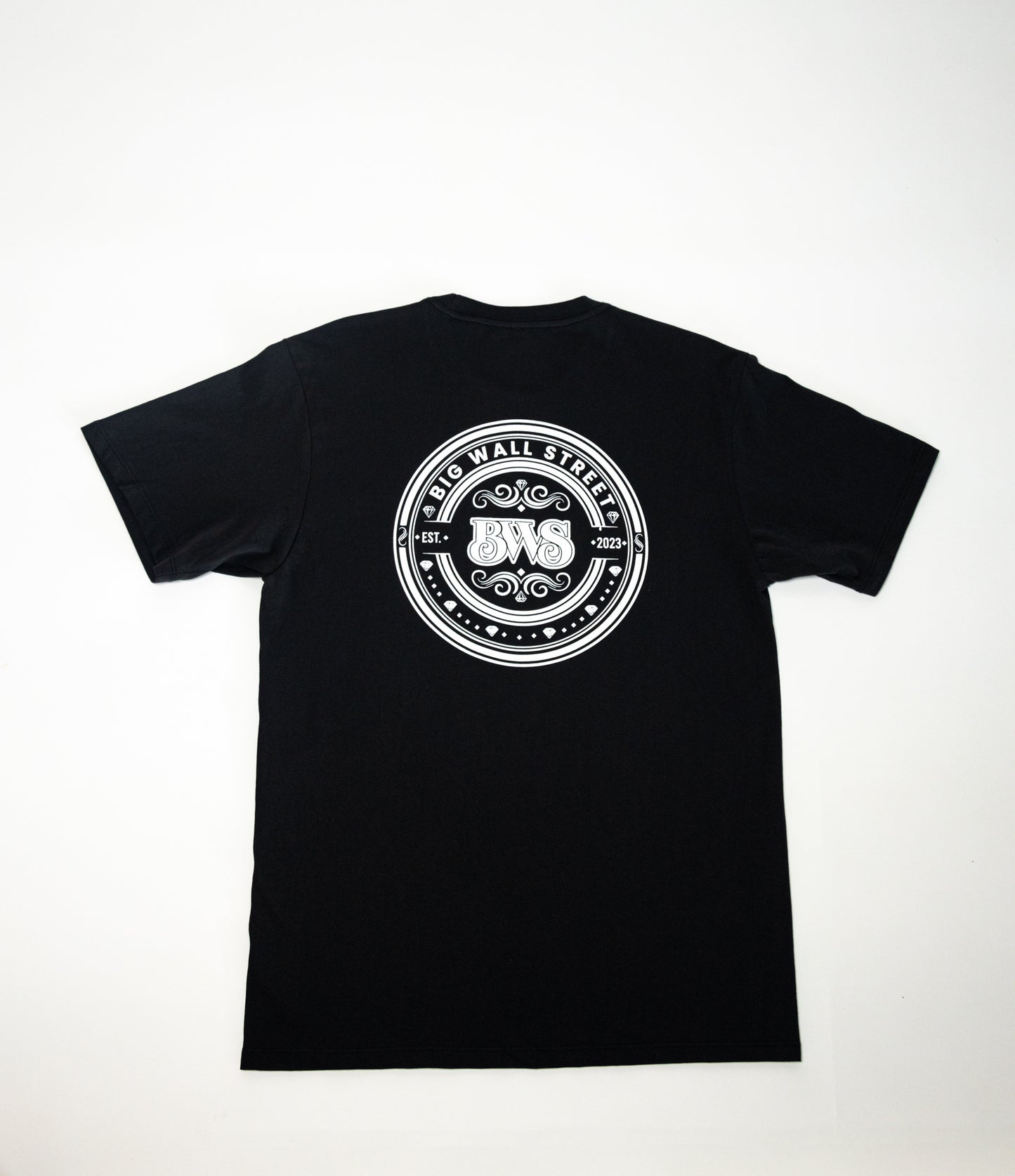 BWS Front + Back Classic Black and White Tee