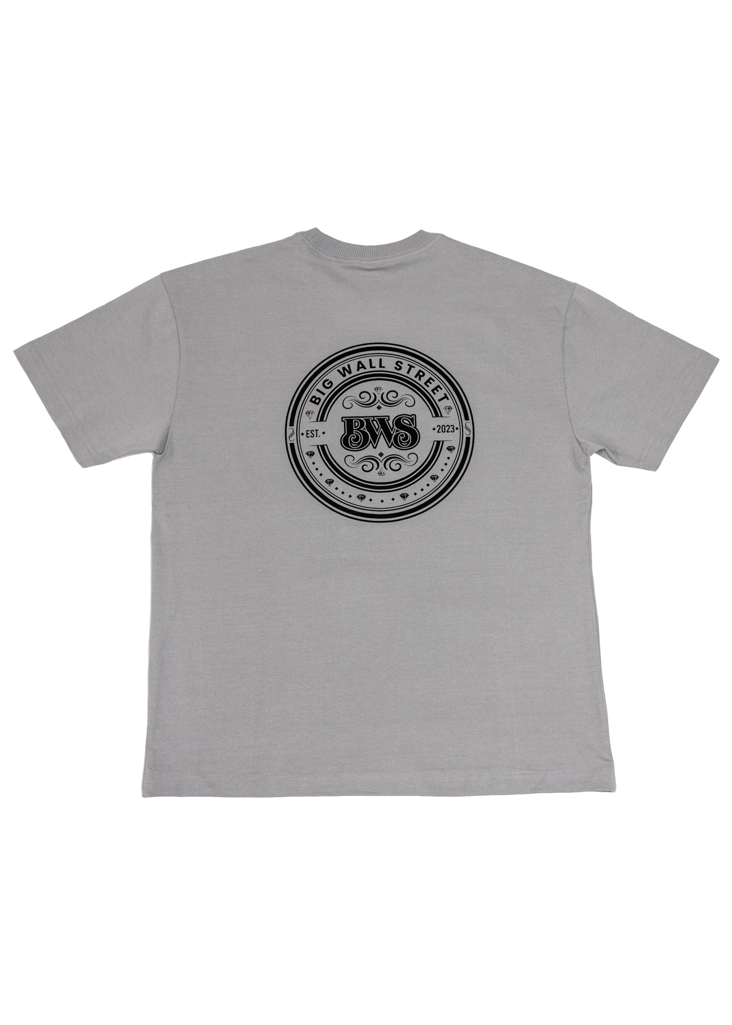 Stone Grey Premium Heavyweight Changing the Narrative Classic BWS Logo Print Tee