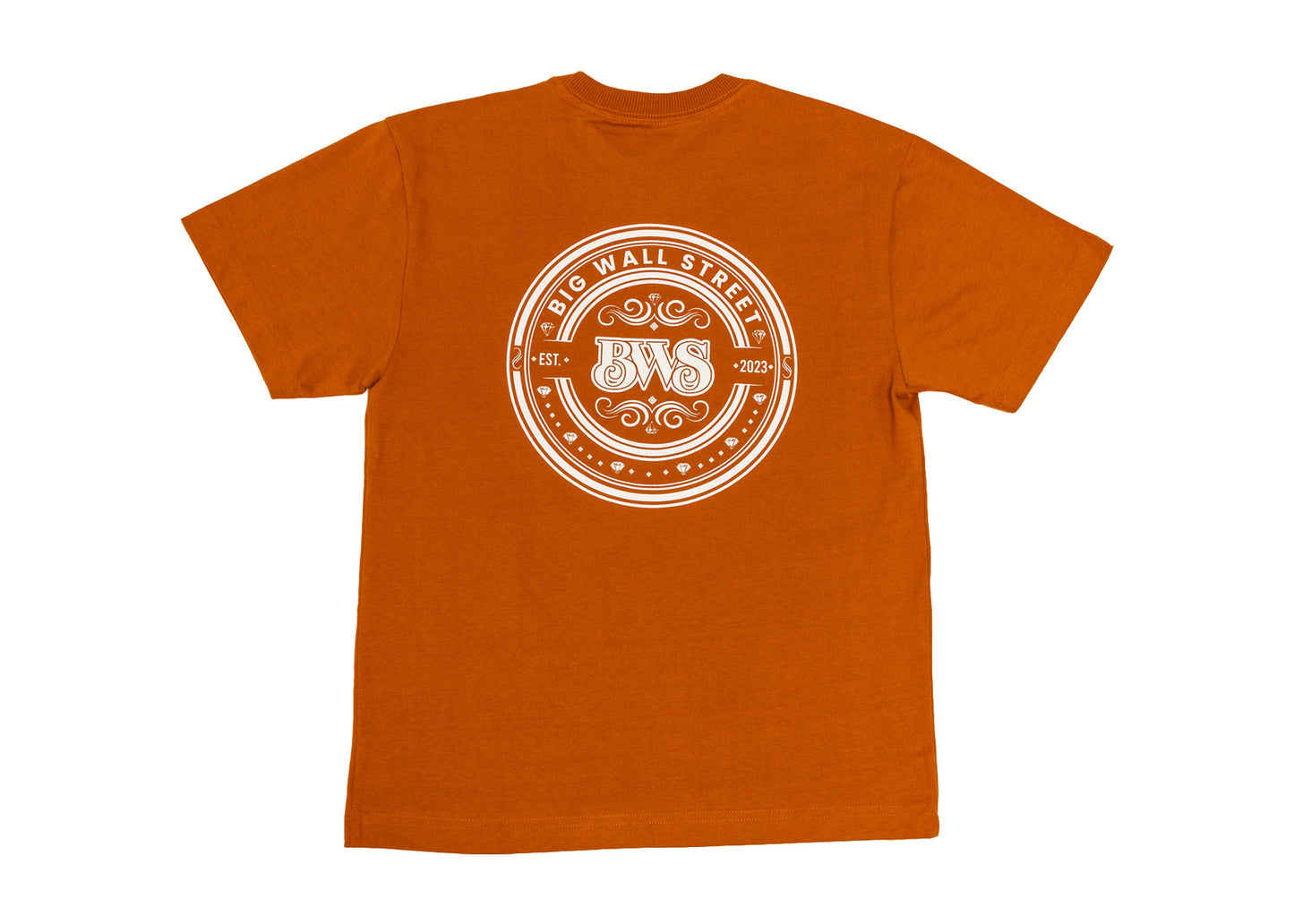 Rust Orange Premium Heavyweight Changing the Narrative Classic BWS Logo Print Tee